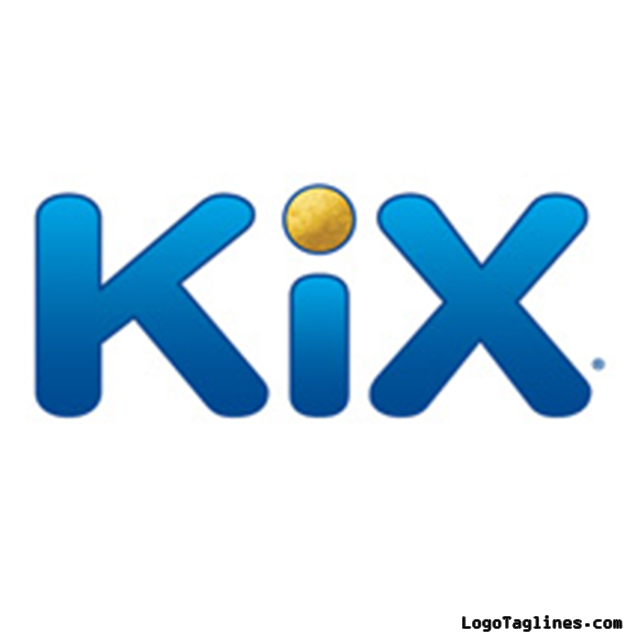 KiX (cereal) Logo and Tagline Slogan Owner