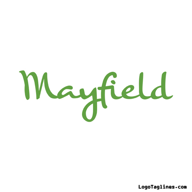 Mayfield (Fund) Logo and Tagline Slogan Founder