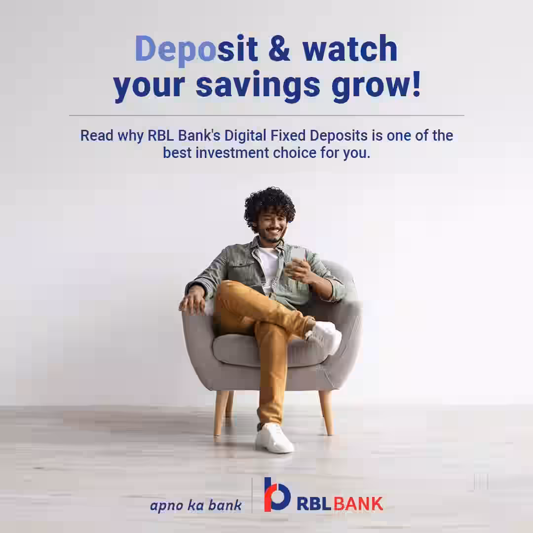 RBL Bank Slogan in a bank advertisement poster RBL Bank Slogan in a bank advertisement poster